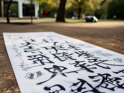 墨香校园，四尺四开书法作品中的青春足迹