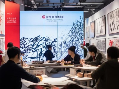 挥毫泼墨，可爱书法动态背景展现艺术新篇章