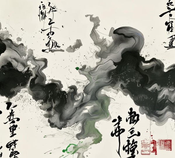 流动之美，4K超清动态书法壁纸，探索书法艺术新境界,书法艺术新境界，4K超清动态书法壁纸，带你领略流动的美学,书法,书法艺术,第1张