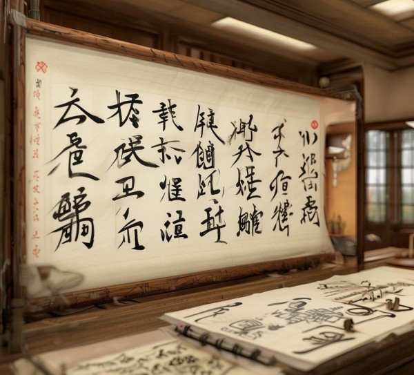 墨舞风华之旅，书法作品图片品鉴赏析,墨舞风华，8字一行书法作品图片欣赏之旅,书法,书法艺术,第1张