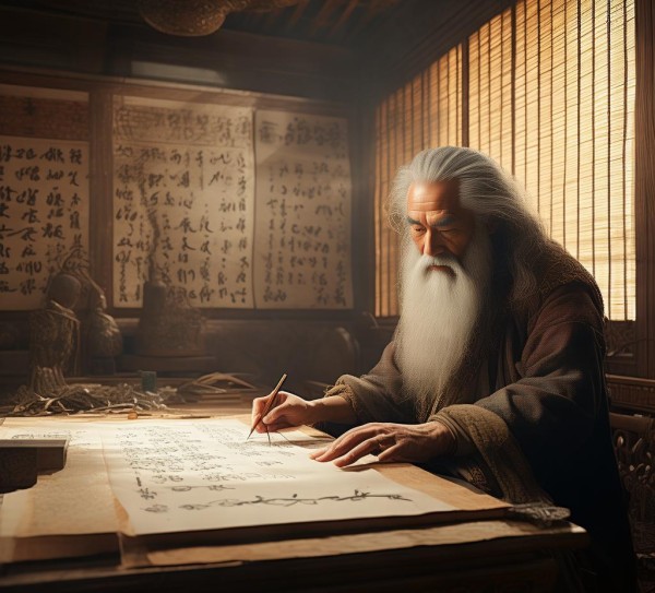 书法理论之源流，第一位书法理论家与理论发展历程,第一位书法理论家，追溯中国书法理论的起源与发展,书法,书法艺术,第1张