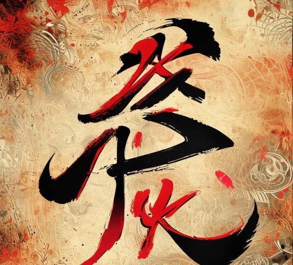 融合古今，动态背景图中的书法艺术韵味与时代风采,红黑书法艺术，探索高清动态背景图中的古典韵味与时代魅力,书法,书法艺术,第1张
