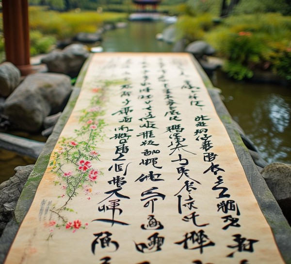 墨香飘溢，赞颂美好——四尺对开书法艺术鉴赏,墨香飘溢，歌颂美好生活—四尺对开书法作品赏析,书法,书法艺术,第1张