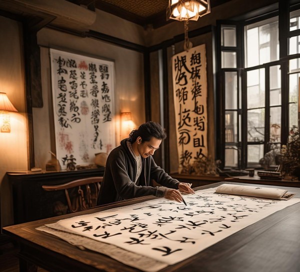 翰墨飘香日常间——书法在现代生活的艺术融入,墨香盈室，翰逸神飞——书法成为现代日常生活的艺术点缀,书法,传统艺术,第1张