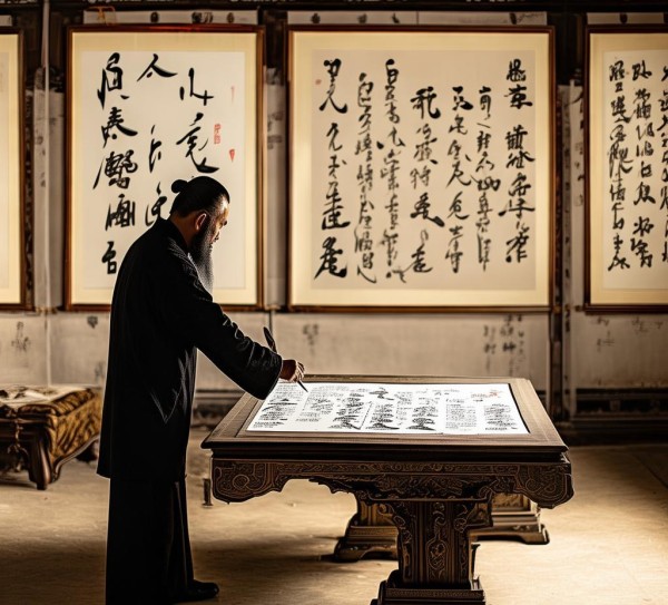 流芳墨宝，历史书法名家与经典作品鉴赏,墨香流芳，中国历史书法名家及其代表作赏析,书法,书法艺术,第1张