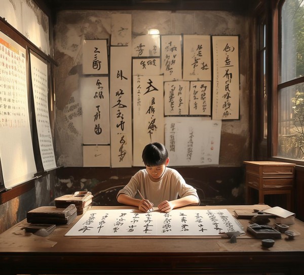 三年级书法素养培养，从基础技能到审美提升的探索之路,三年级书法理论探析，从基础到审美，构建书法素养之路,书法,书法艺术,第1张