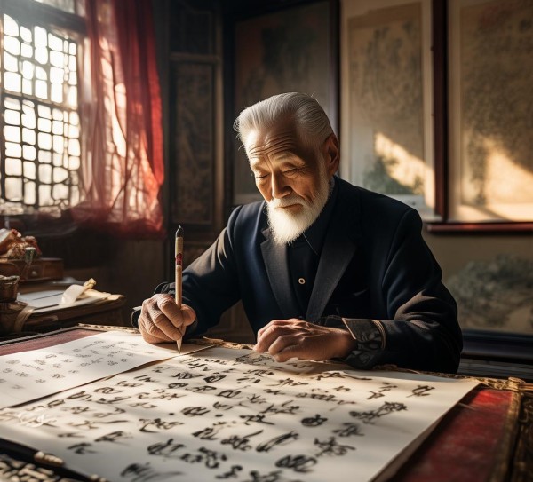 静气书法泰斗，揭秘书法界巅峰人物,静气书法名家排名第一，揭秘书法界泰斗之巅,书法,书法艺术,第1张