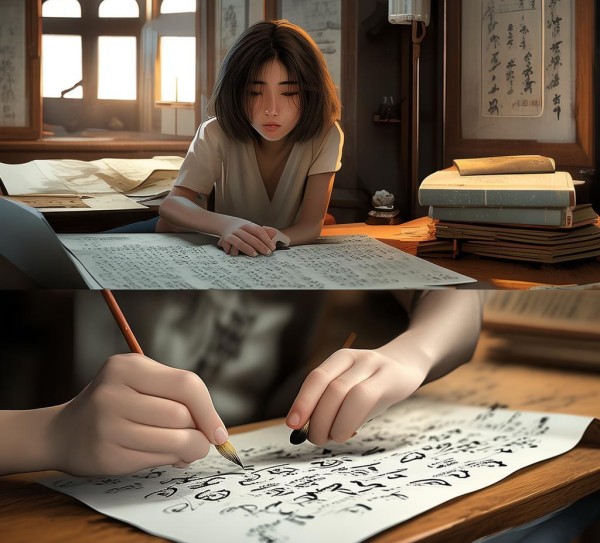 书法与语文融合教学初探,初一下册书法与语文基本知识融合探究,书法,书法艺术,第1张