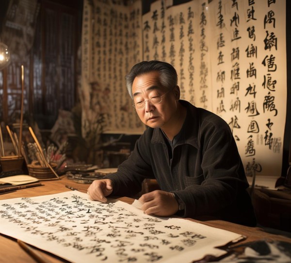 卢永明，古代书法理论的传承与创新之美学探析,卢永明与古代书法理论，传承与创新的中国书法美学,书法,书法艺术,第1张