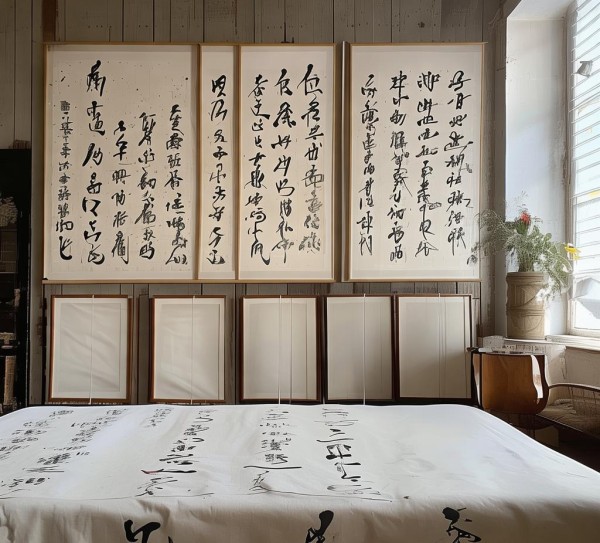 墨香流转，生活中的书法艺术与近代名人墨宝撷珍,墨香飘溢，生活中的书法作品与近代名人墨宝,书法,书法艺术,第1张
