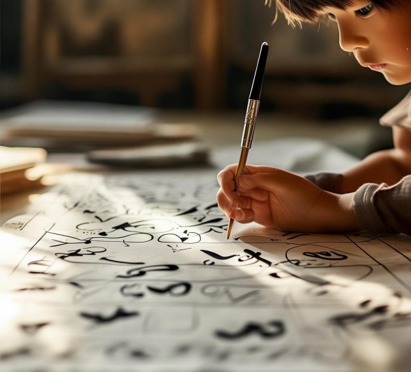 童笔生花，小学生书法中的诗意颂歌,墨香飘扬，歌颂美好生活—小学生书法中的诗意人生,书法,书法艺术,第1张