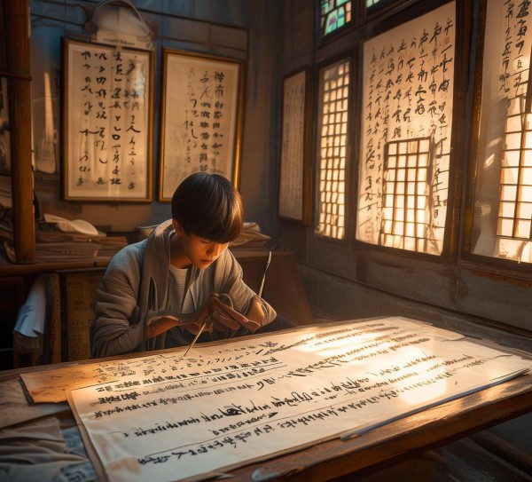 书画硬笔考试题深度解析，考察与能力提升策略,深入解析中国书画硬笔三级考试题，考察与提升之路,书法,书法艺术,第1张