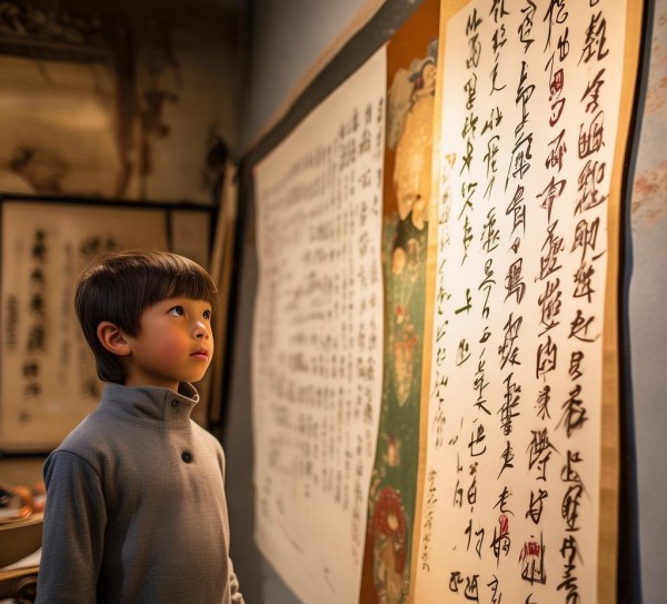 童眼看书法，三年级学生揭秘名家作品与书法常识,走近书法名家，三年级学生眼中的书法大师作品解析与常识分享,书法,书法艺术,第1张