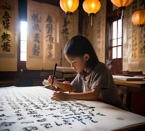六年级书法之旅，揭秘传统艺术魅力,六年级书法知识探秘，走进中国传统艺术的殿堂,书法,传统艺术,第1张