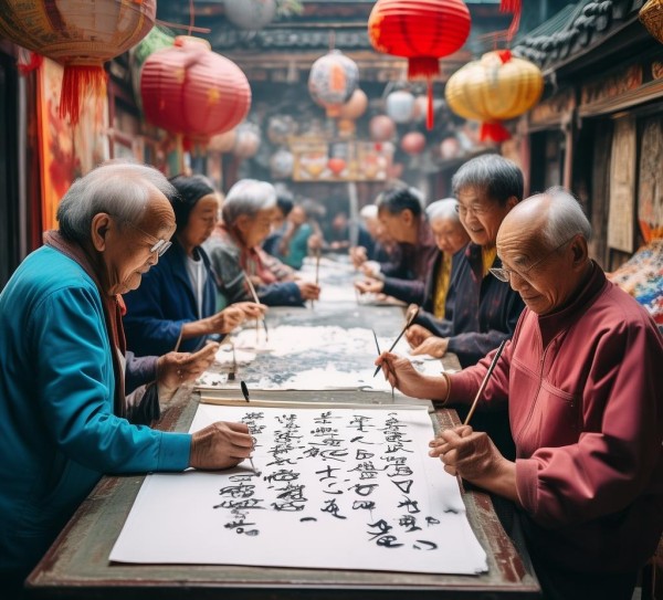 墨韵丹青映美好生活——书法艺术盛宴来袭,墨舞丹青，共筑美好—人民群众美好生活主题书法比赛精彩纷呈,书法,书法艺术,第1张