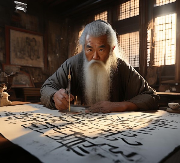 书法哲理探幽，从有他无我到有我无他的传承之道,有他无我，有我无他—探寻书法理论中的深邃哲理及其传承者,书法,书法艺术,第1张