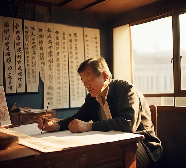 全育书法艺术新篇，成就与生活剪影,书法家张全育近期艺术成就与生活点滴,书法,书法艺术,第1张