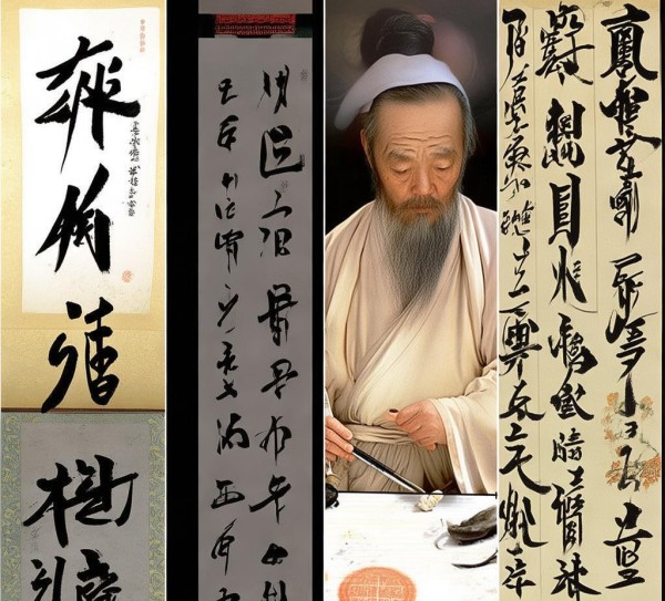 书法瑰宝，四大名家与传世杰作,四大书法名家及其代表作，千年书法艺术的瑰宝,书法,书法艺术,第1张