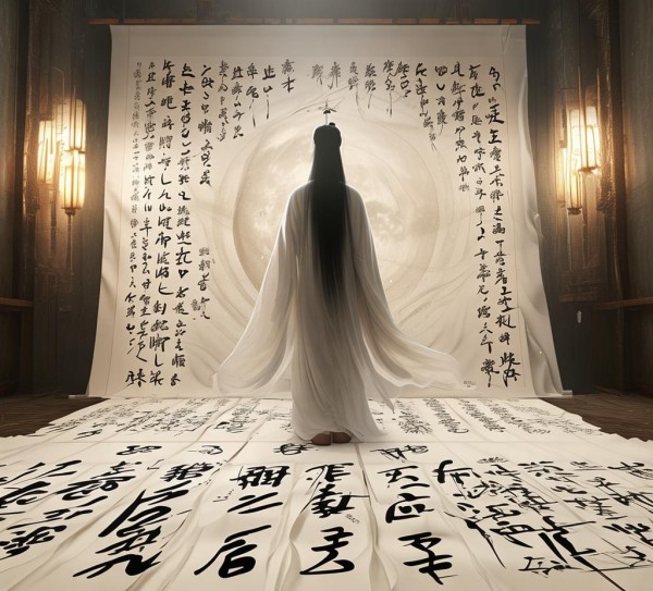 墨舞风华，十行书毛笔书法作品鉴赏之旅,墨舞风华，十行书毛笔书法作品赏析之旅,书法,书法艺术,第1张