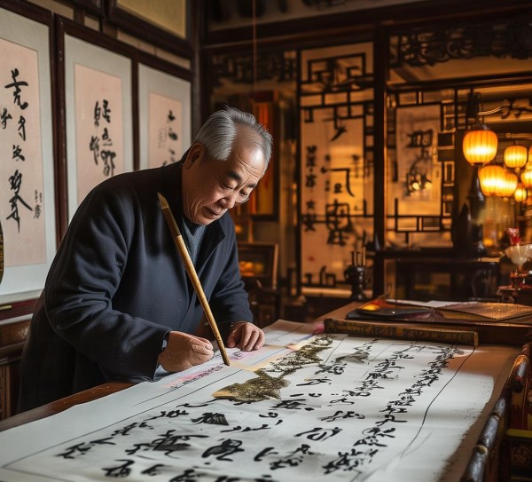 翰墨飘香贺新春，李峰书法名家拜年寄语展风采,翰墨飘香迎新春——书法名家李峰向全国人民拜年寄语,书法,书法艺术,第1张