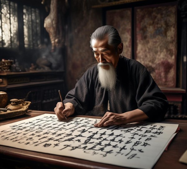 书法名家挥毫之谜揭秘，收费标准大揭秘,揭秘书法名家挥毫泼墨的价格之谜，请一个书法名家写要多少钱？,书法,第1张
